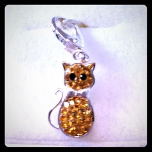 JCM "Kitty" Charm Sterling & Swarovski
